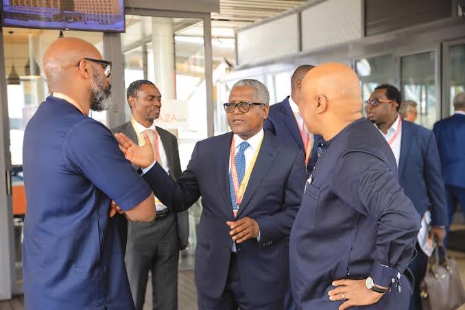 Aliko Dangote at the Dangote Refinery